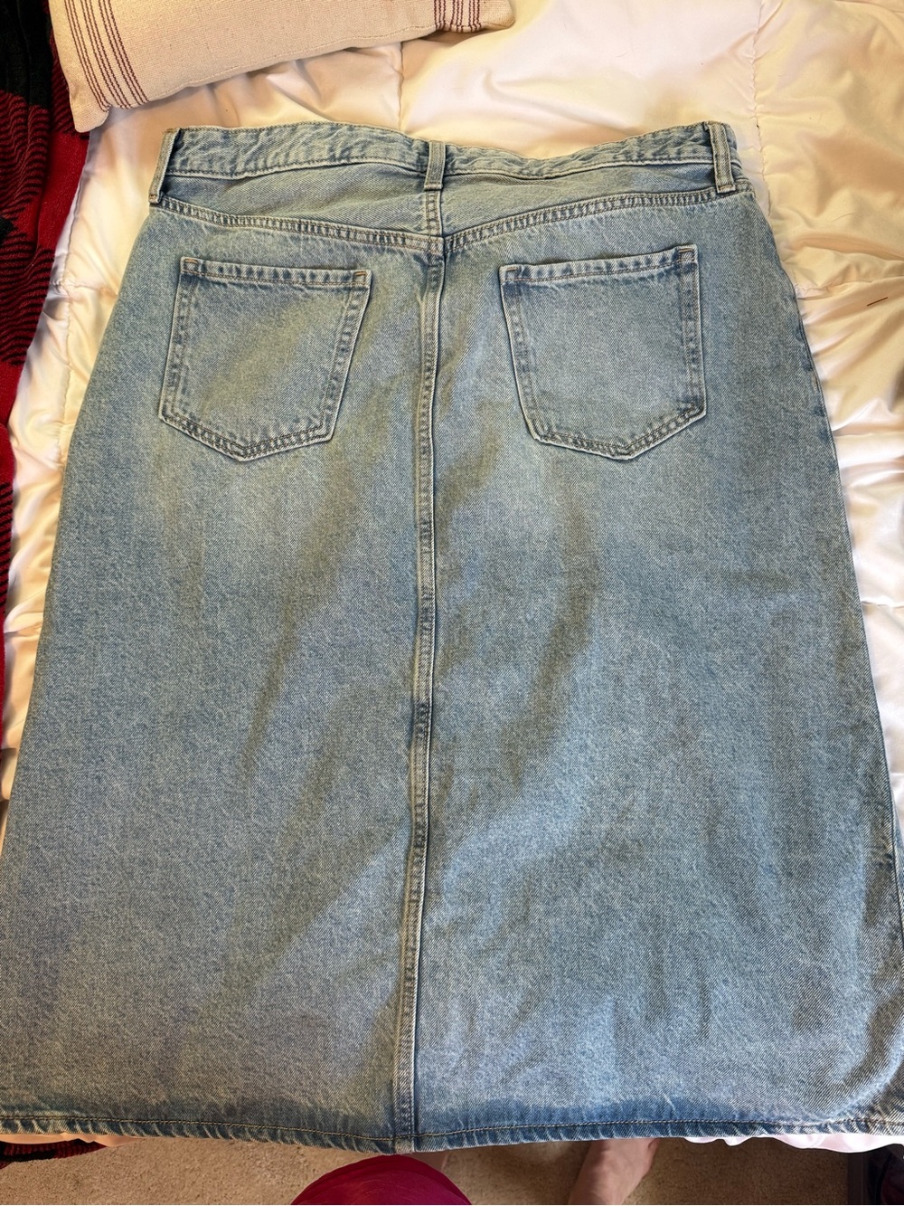 Old Navy Light Blue High-Rise Denim Skirt